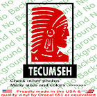 Tecumseh Shawnee Chief Warrior Vinyl Dei Cut Decal for Native American FY145