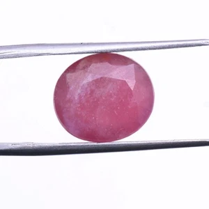 11.30 Cts Natural Mozambique Ruby 12.77mm*11.21mm Oval Cut Dazzling Red Gemstone - Picture 1 of 5