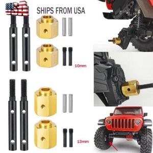 Stub Shaft w/ 10/13mm Hex Extended Adapter For 1:10 RC Axial SCX10III AXI03007/6 - Picture 1 of 15