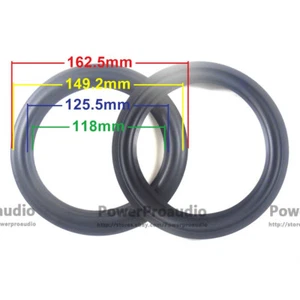 2pcs 6.5 Inch Rubber surround DIY Fit For Dynaudio Speaker 162-149-125-118MM - Picture 1 of 5