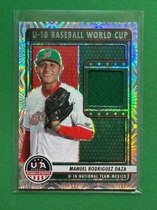 2023 Panini USA Baseball Manuel Rodriguez Daza U-18 WC Materials Fireworks - Picture 1 of 2