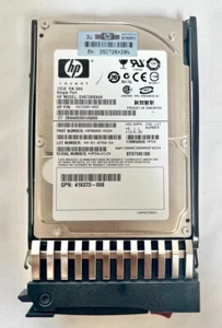 HP DH072ABAA6 72GB 15K SAS 2,5" Festplatte mit Caddy 431930-002 418373-008 - Bild 1 von 3
