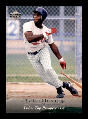 1995 Upper Deck Minor League Top Prospect - Torii Hunter #128 Minnesota Twins - Image 1 of 2