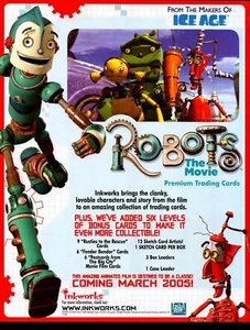 Robots The Movie Trading Card Dealer Sell Sheet Sale Ad Inkworks 2005 - Picture 1 of 2