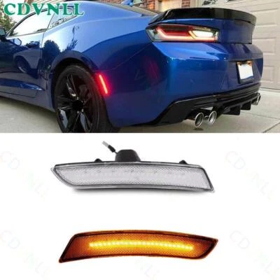 Luz de parachoques lateral blanca para Chevrolet Camaro 2016-2024 luz LED para cejas de rueda Foto 1 de 4