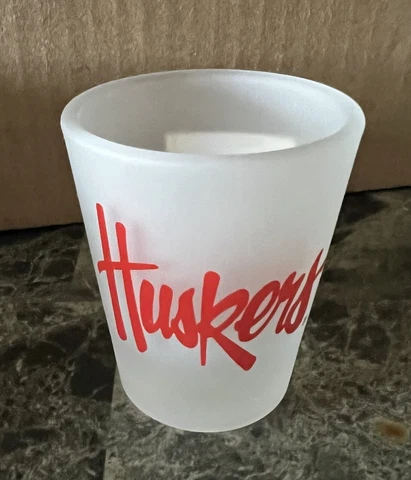 Nebraska Football Huskers Frosted Shot Glass Cover