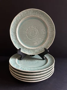 Anthropologie Old Havana Mint Set of 6 Salad Plates 8” - Picture 1 of 19
