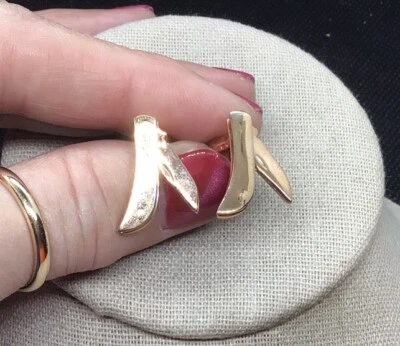 Gemelos vintage para hombre tono oro rosa disfraz "cuchillo de bolsillo" E358 Foto 1 de 3