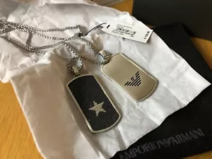 Collana uomo Emporio Armani acciaio inox argento 52 cm - EGS2675040 - Foto 1 di 7