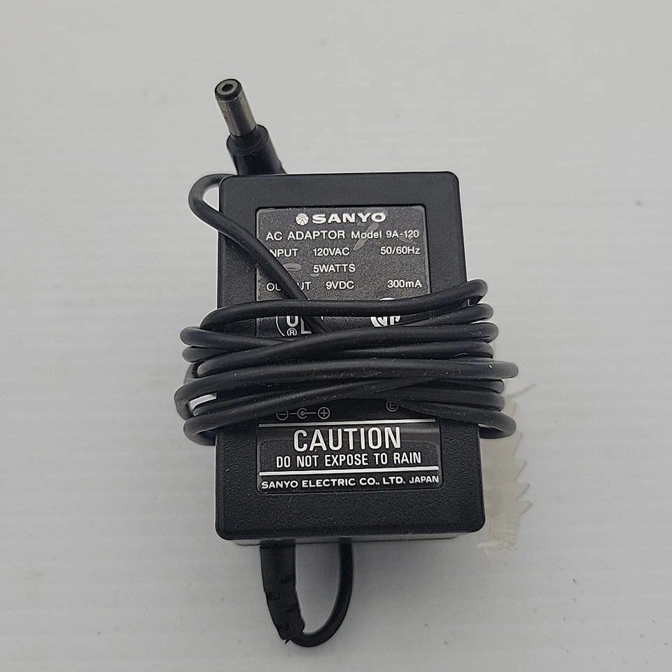 SANYO 9A 120A INPUT 120VAC OUTPUT 9V DC 300MA - Bild 1 von 2
