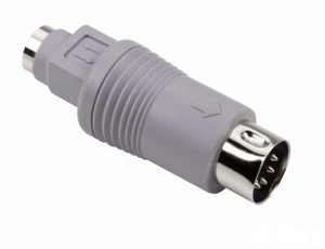 Adapter PS/2 6-pin Female - XT-AT 5-pin Male keyboard Moulded connectors THOMSON - Zdjęcie 1 z 2