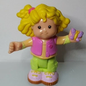 Fisher Price Little People bewegliche biegsame Sarah Lynn blondes Mädchen Spielzeugfigur - Bild 1 von 6