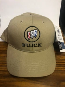 TRI-SHIELD BUICK GM LICENSED EMBROIDERED KHAKI HAT - Picture 1 of 2