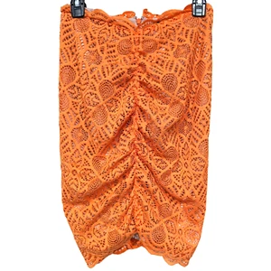 X REVOLVE Michael Costello 179 $ orange Stephanie Rock Größe Small Spitzenüberzug - Bild 1 von 7