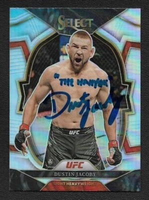 Dustin Jacoby Signed Autograph Auto 2023 Panini Select UFC Silver Prizm Card #4 - Image 1 of 2