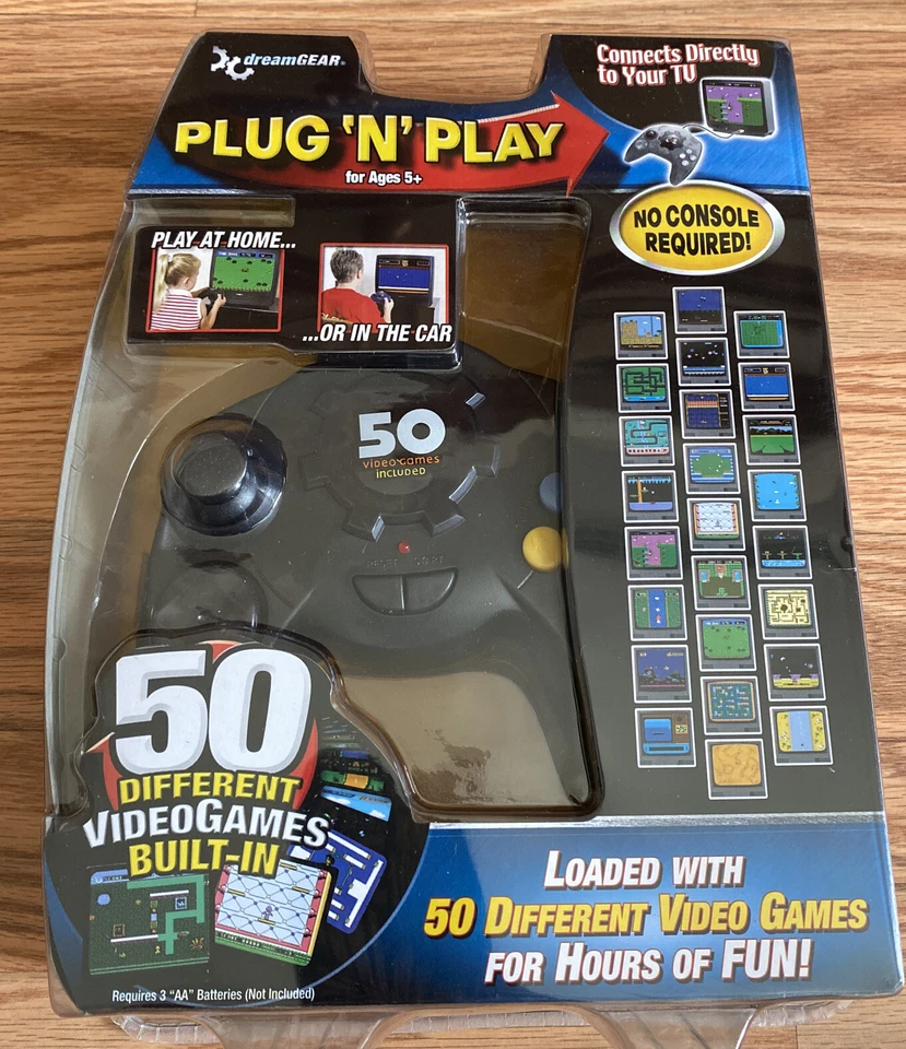 Dreamgear Plug ‘N’ Play 50 Video Games Direct TV RCA New Old Stock - Image 1 of 1