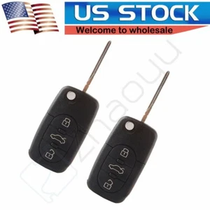2 For Audi A4 Allroad Quattro 1998 1999 2000 2001 2002-2005 Key Shell Remote - Picture 1 of 7