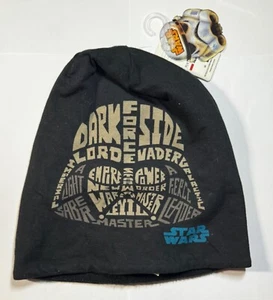 Boy's Star Wars Darth Vader Beanie Cloth Hat Large 10-14 Years - Picture 1 of 2