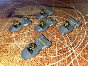 2015 Micro Machines Star Wars Lot X5 Resistance Landspeeder Ship Force Awakens - Picture 1 of 1