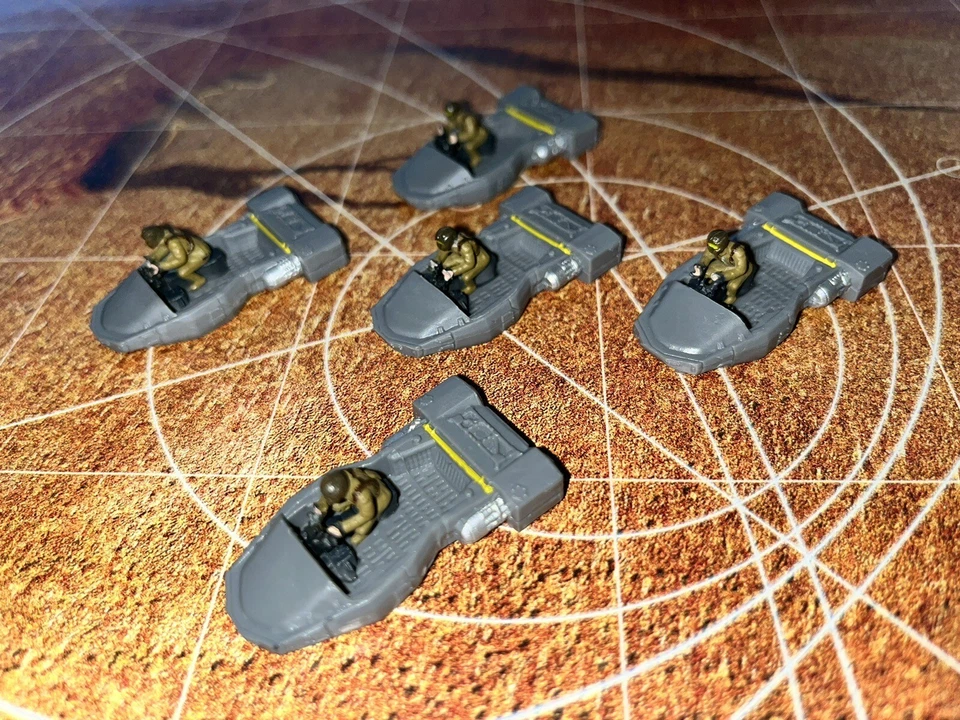 2015 Micro Machines Star Wars Lot X5 Resistance Landspeeder Ship Force Awakens - Image 1 of 1