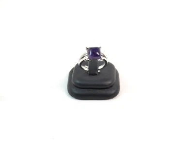 Anello a griff in Argento 925 e Ametista taglio Cabochon. Made in Italy - Immagine 1 di 3