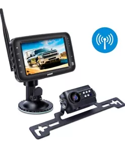 Funk Rückfahrkamera System, IP69 Wasserdicht Funk Nummernschild Rückseite - Bild 1 von 9