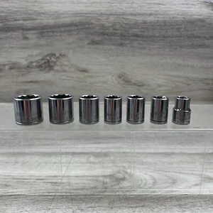 Kmart Auto Socket Set Metric 3/8" Drive 7Pc Socket Set 19-9mm Japan - Picture 1 of 10