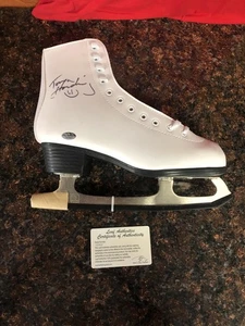 Tonya Harding Signed Ice Skate Figure Skating Legend Autograph w/ COA LEAF (LOOK - Picture 1 of 7