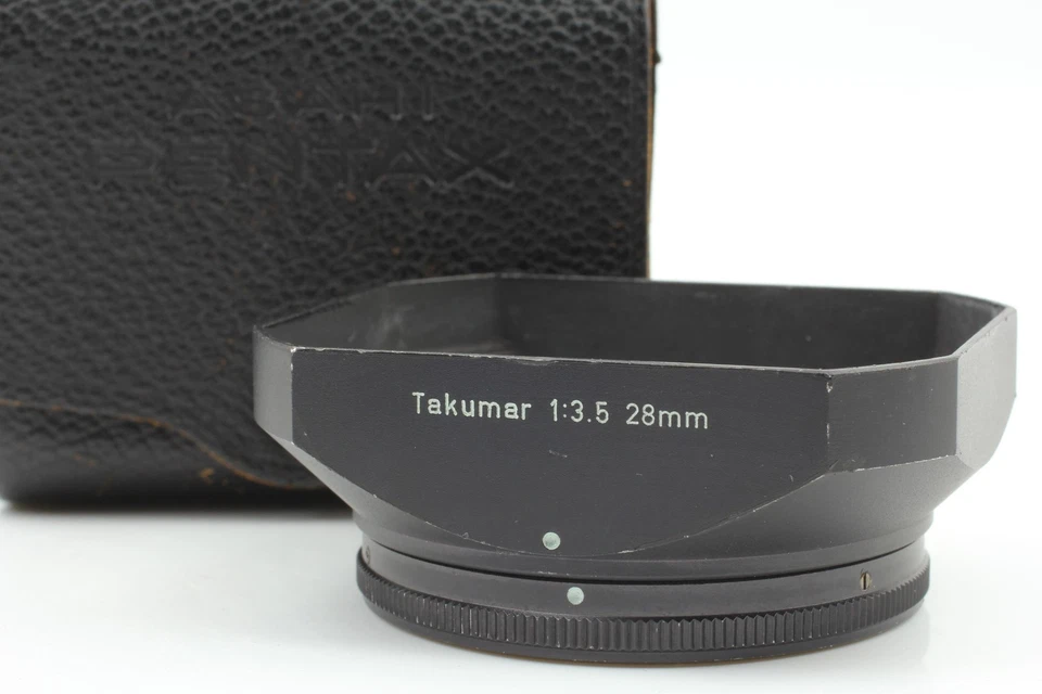 [N MINT w/Case] Pentax Asahi Metal Lens Hood for Takumar 28mm F3.5 From JAPAN - Image 1 of 4