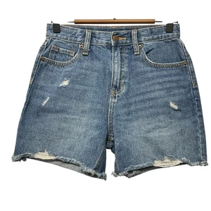 Old Navy Girls Denim Short High Rise Slouchy Straight Size 12 - Picture 1 of 6