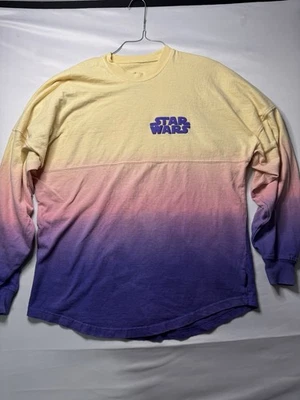 Disney Star Wars Naboo Spirit Jersey Sz XS Pink Purple Beige Tie Dye Shirt - Image 1 of 4
