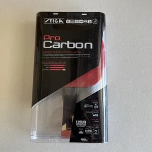 Raqueta de ping pong de carbono Stiga Pro pádel nueva - Imagen 1 de 3