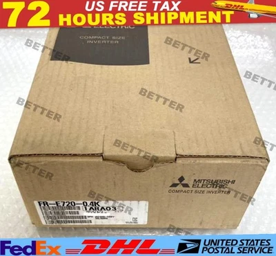 Mitsubishi FR-E720-0.4K Inverter FR-E700 Series 3-phase 200V Electric New In Box - Image 1 of 4