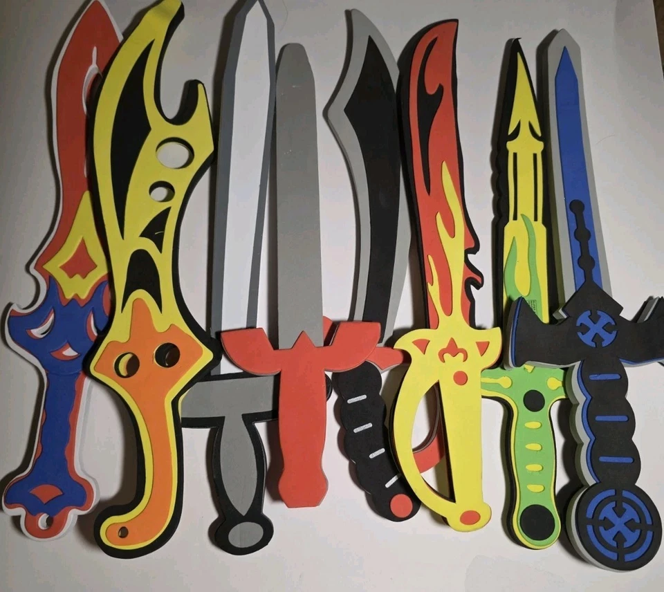 Foam Sword Party Pack Kids birthday 8 Pack - Image 1 of 1