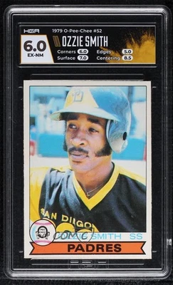 1979 O-Pee-Chee Ozzie Smith #52 HGA 6 Rookie RC HOF Foto 1 de 2