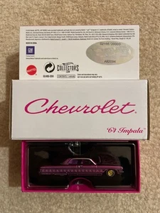 Hot Wheels RLC The Rose’n One 64 Chevrolet Impala Lowrider Pink #2166/20000 - Picture 1 of 2