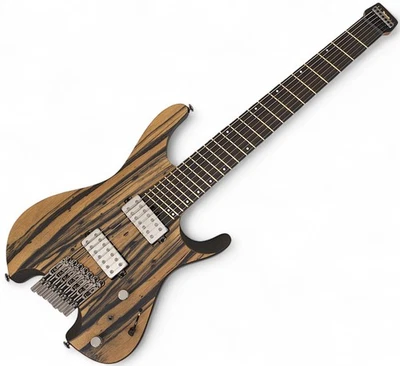 Ibanez QX527PE Headless 7 String Guitar Natural Flat B-Stock - Image 1 of 4