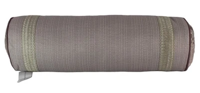 Eastern Accents Evie By Alexa Hampton Lace Border Bolster Pillow - AH-BOL-06 - Image 1 of 4