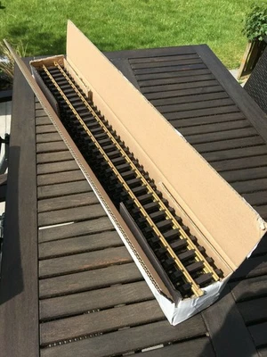 Train Line 10x90cm Straight Track (Brass) to fit LGB with Screw Connectors - Image 1 of 3