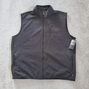 Chaps Vest Mens XXL 2XL Black Full Zip Fleece Outdoor - Picture 1 of 10
