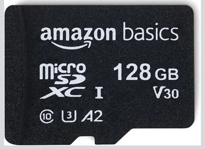 Amazon Basics 128GB Micro SDXC Memory Card with Full Size Adapter, A2, U3, - Image 1 of 4