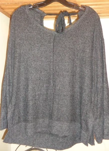ANTHROPOLOGIE MONDAY TUESDAY ... SCHWARZER PULLOVER MIT BINDEBAND NEU MIT ETIKETT GR. S - Bild 1 von 8