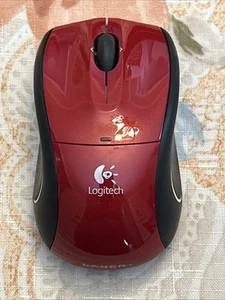 Logitech M505 Wireless Optical Mouse, Red - Picture 1 of 8