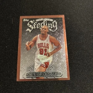 1996-97 Topps Finest Common Sterling w/coating Dennis Rodman Chicago Bulls #5 - Picture 1 of 3