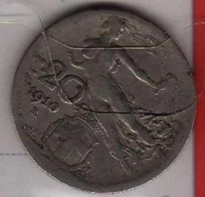 A065: Moneta Coin Vittorio Emanuele III - 20 Centesimi 1910 Libertà - Picture 1 of 1