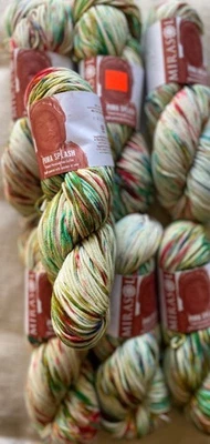Lot of 7, MIRASOL Yarn, PIMA SPLASH, 100% Cotton, 100gm/200m, col#101 Multicolor - Image 1 of 3
