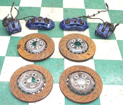 13' M5 Painted Blue Brembo Front Rear Brake Calipers Drilled Rotors Set 8x OEM Foto 1 de 4