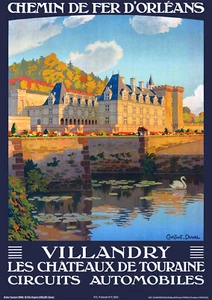 Affiche chemin de fer Orléans - Château de Villandry - Imagen 1 de 1