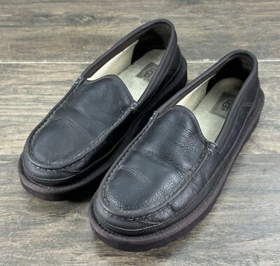 Zapatos Mocasines UGG Para Hombres 11 Marrón Dex Cuero Piel de Oveja Zapatilla Sin Cordones 1108169 Foto 1 de 4