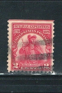 US Year of 1929 Sullivan’s Expedition Stamp Scott# 657 (Used), - Picture 1 of 2